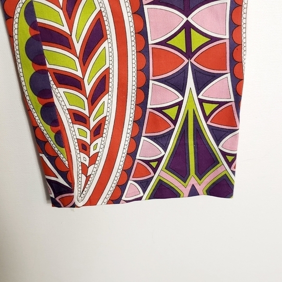 Lafayette 148 New York bright paisley print cropped pants - Picture 9 of 12